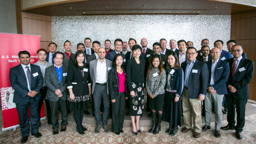 Malina Ngai (first row, in the middle), Group Chief Operating Officer of AS Watson Group takes group photo with tech partners in Asia