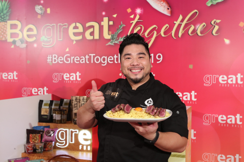 Celebrity Chef Mr. Christian Yang specially created a “Be Great Together!” recipe for celebrating the grand opening of GREAT to get everyone “Be Great Together!”