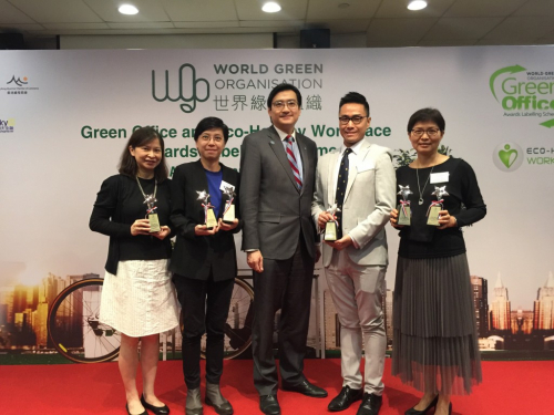 ASW representatives received six awards from World Green Organisation (WGO)